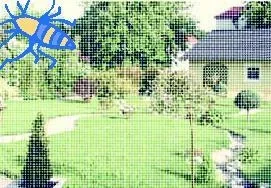 Fliegengitter für Dachfenster, weiß = effektiver Sichtschutz - 3