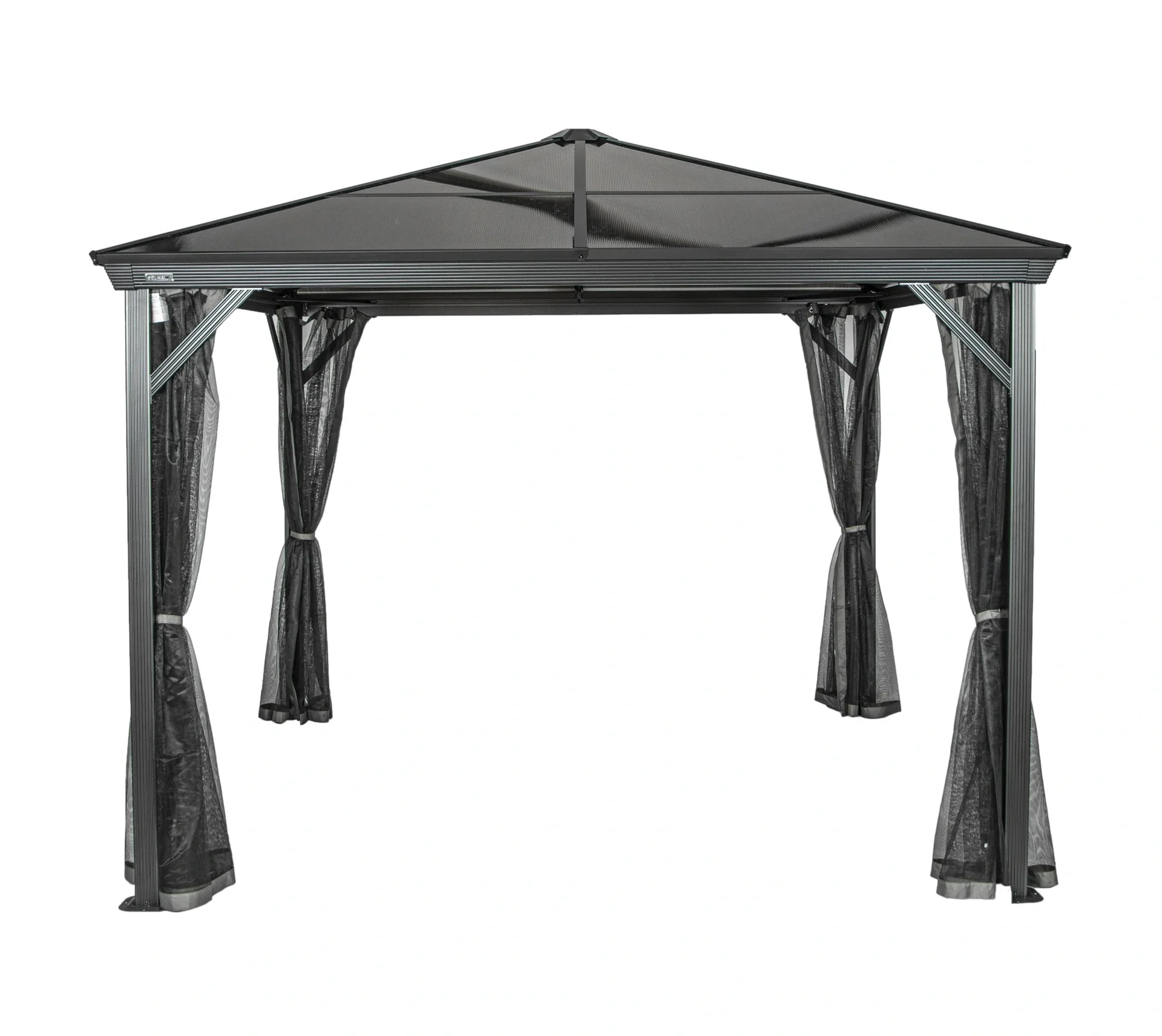 Aluminium Pavillon Verona, 10 x 10, Farbe anthrazit mit HardTop - 11