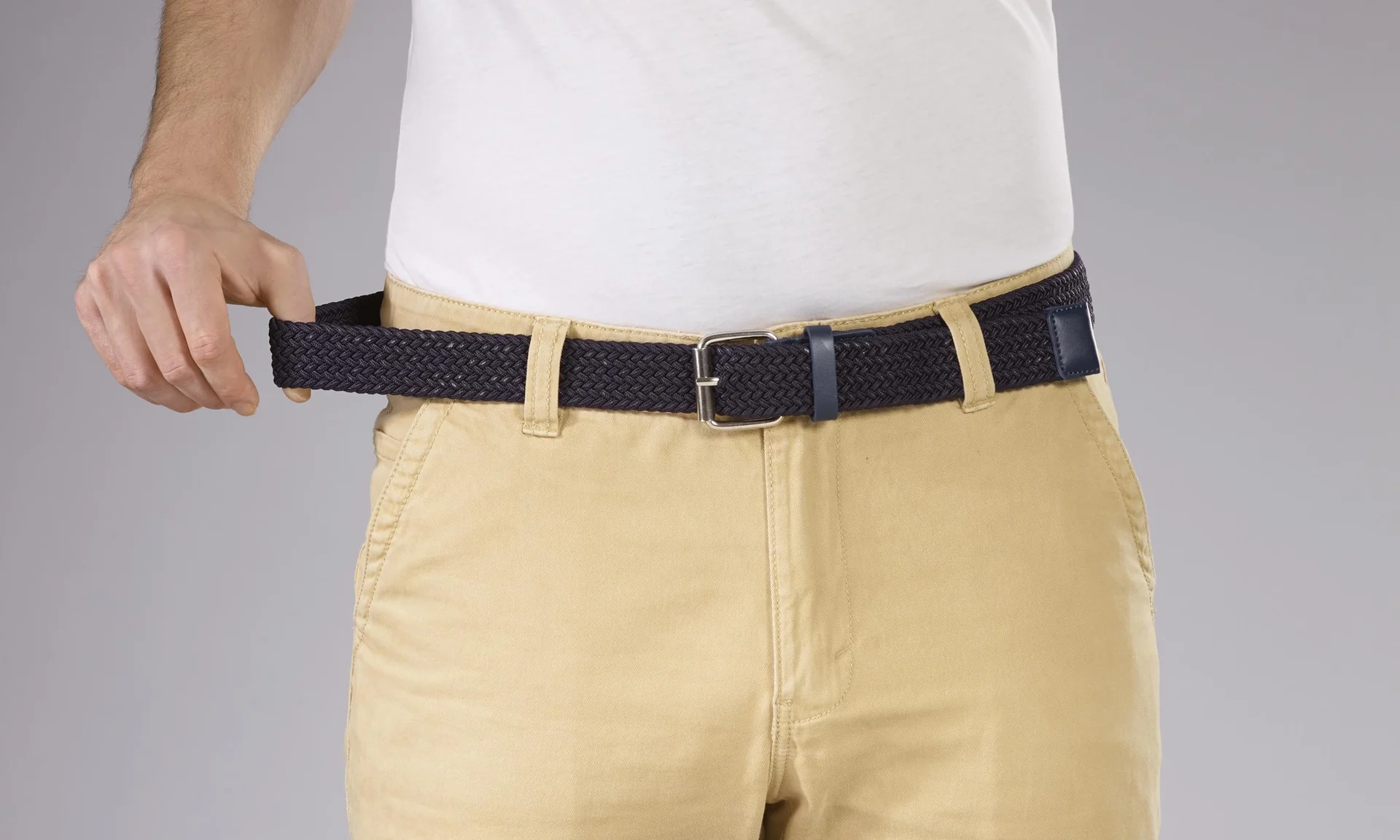 Stretch-Gürtel für Herren, superelastisch 3cm Breit, Farbe marine - 9