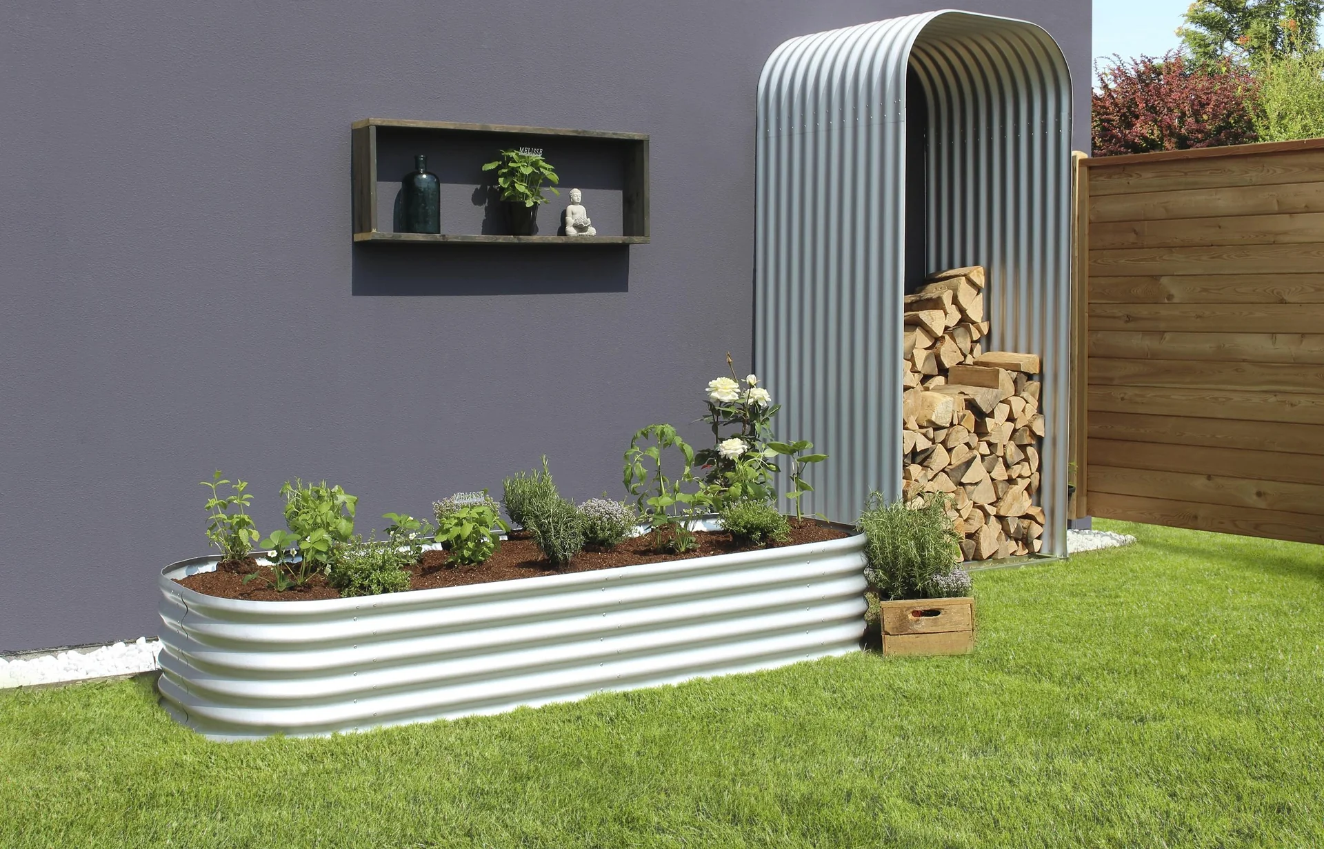 Hochbeeterweiterung Stretched 401, Farbe blank, 0,80 x 0,4 m - 2