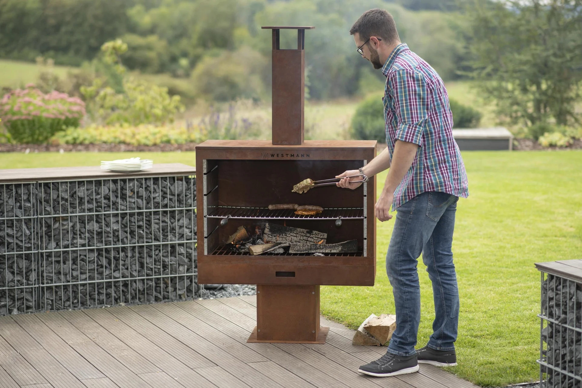 Grill und Kaminofen rost - 2