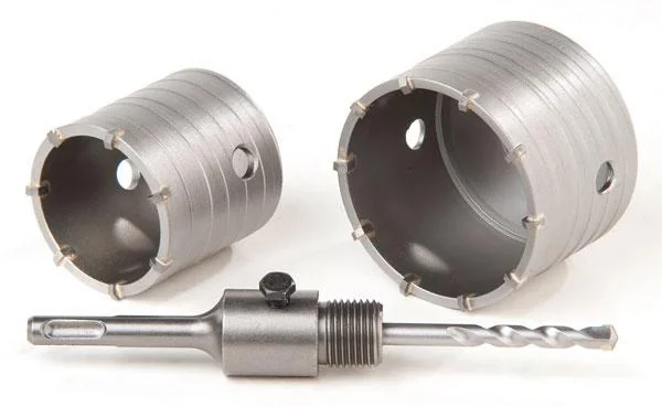 Schlagbohrkronen Satz 2-teilig mit SDS-Plus Aufnahmeschaft - 1