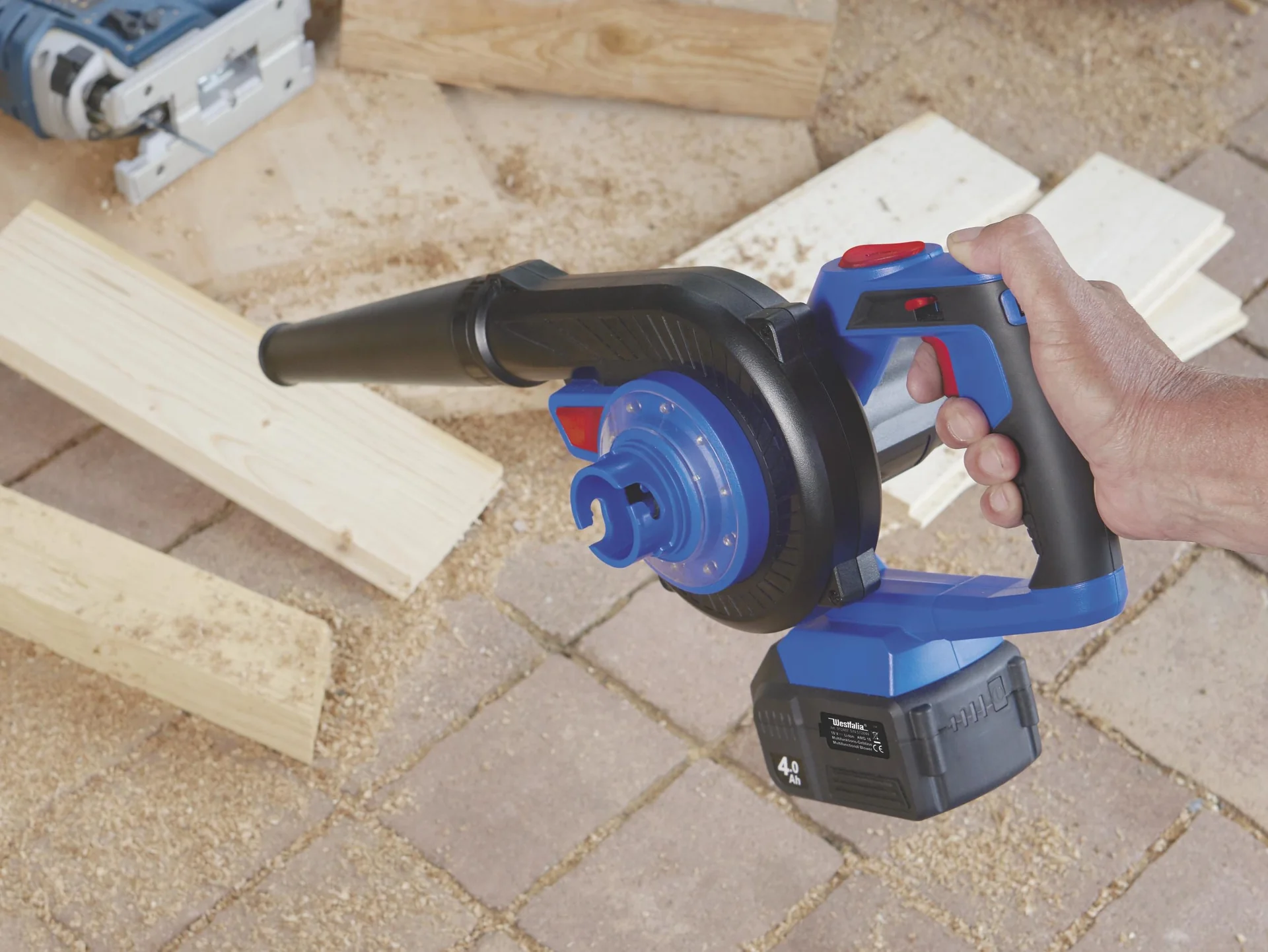 Multifunktionsgebläse 18 Volt Li-ion AMG 18 inklusive 1 Akku 2,0 Ah und Ladegerät - 13