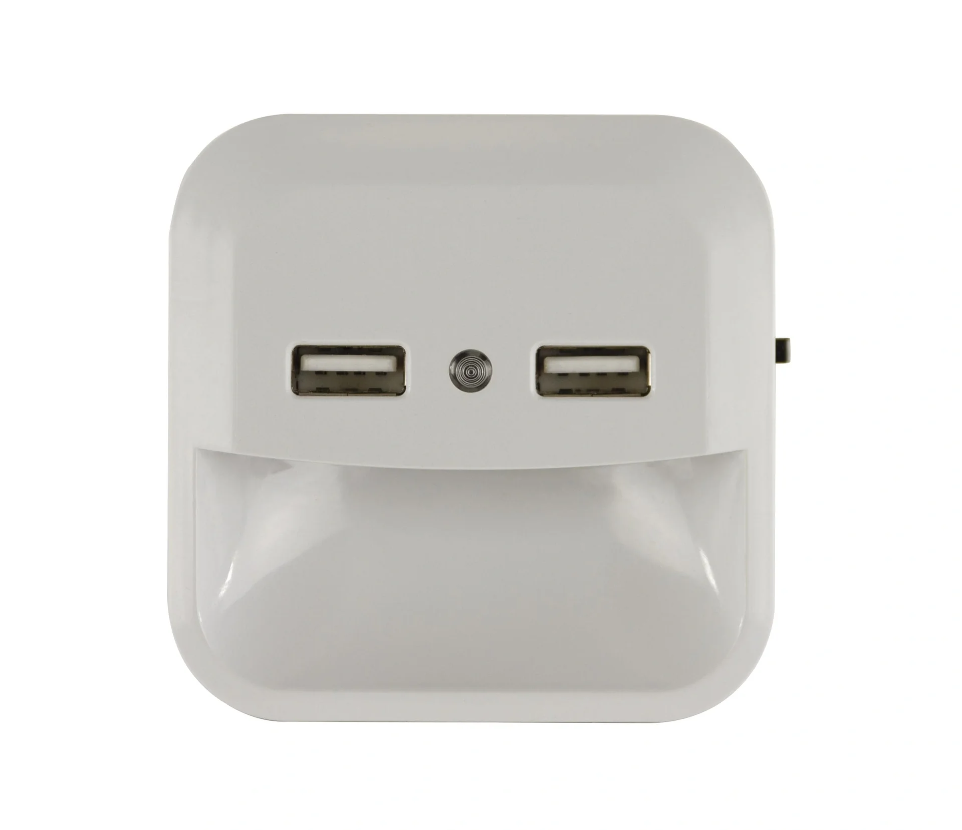 LED Nachtlicht mit integriertem Dämmerungssensor und 2 USB Steckdosen - 1