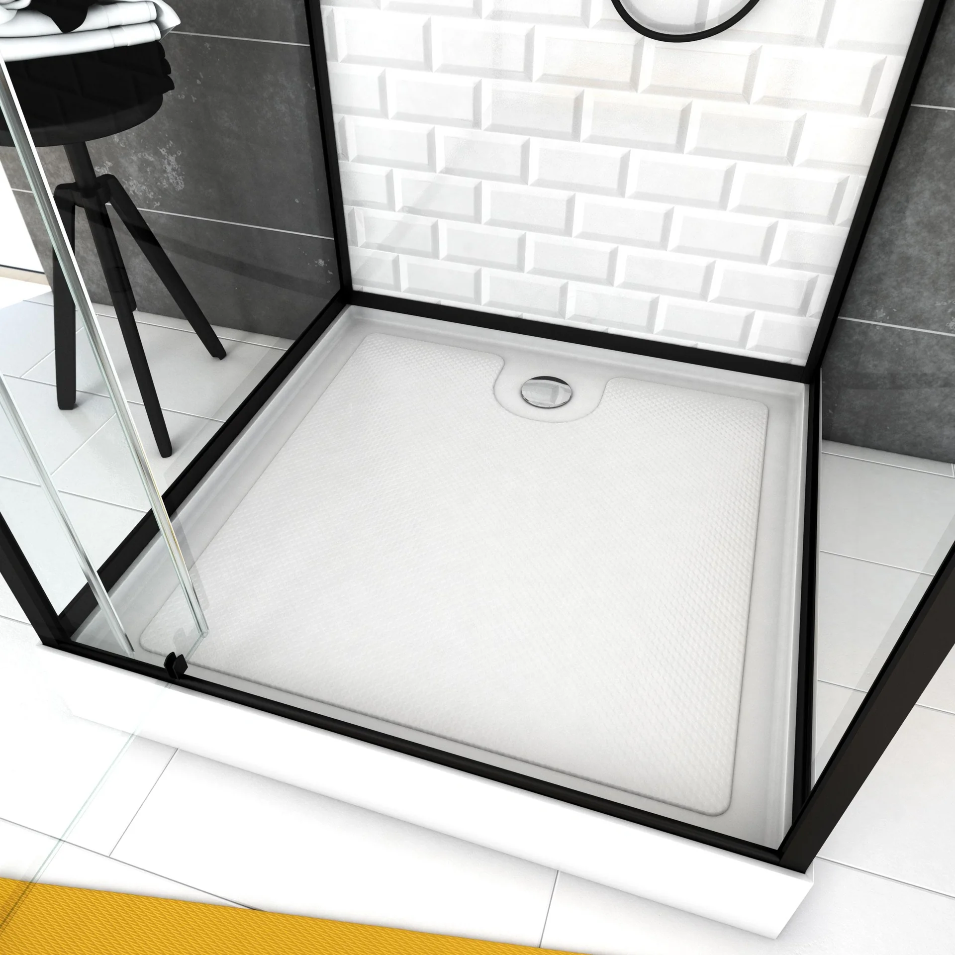 Komplettdusche "White Stone" 90 x 90 x 230 cm - 4
