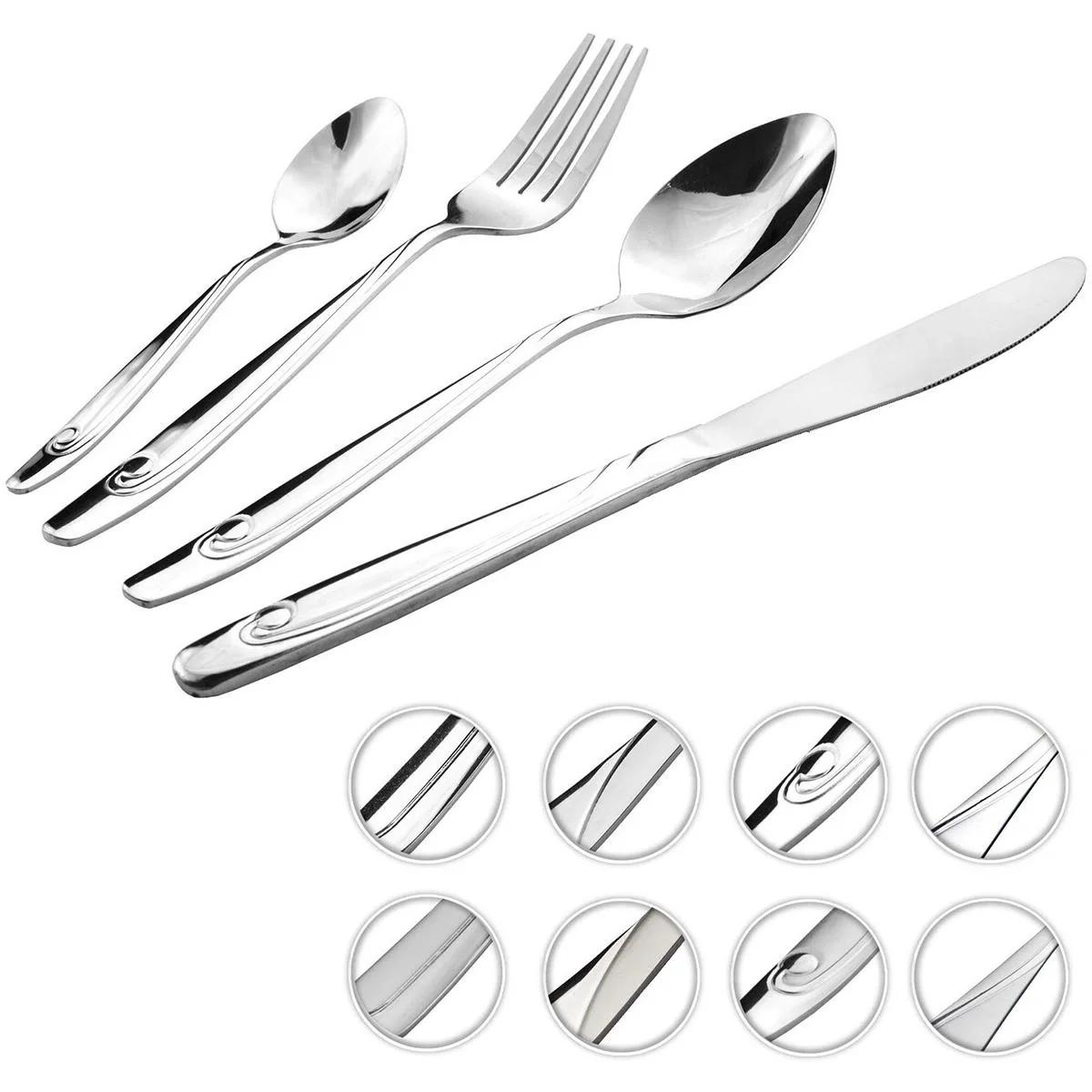 Cheffinger Besteck - 30 Teile - Edelstahl - 3