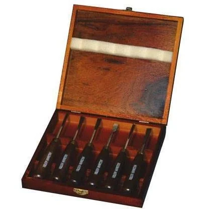 Meißel - Holzschneideset 6-teilig - mit Aufbewahrungsbox - 2