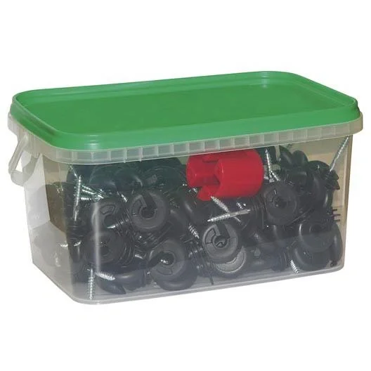 Ring-Isolator M. Doorl. Stützkübel 100 Stück inkl. Einschrauben - 2