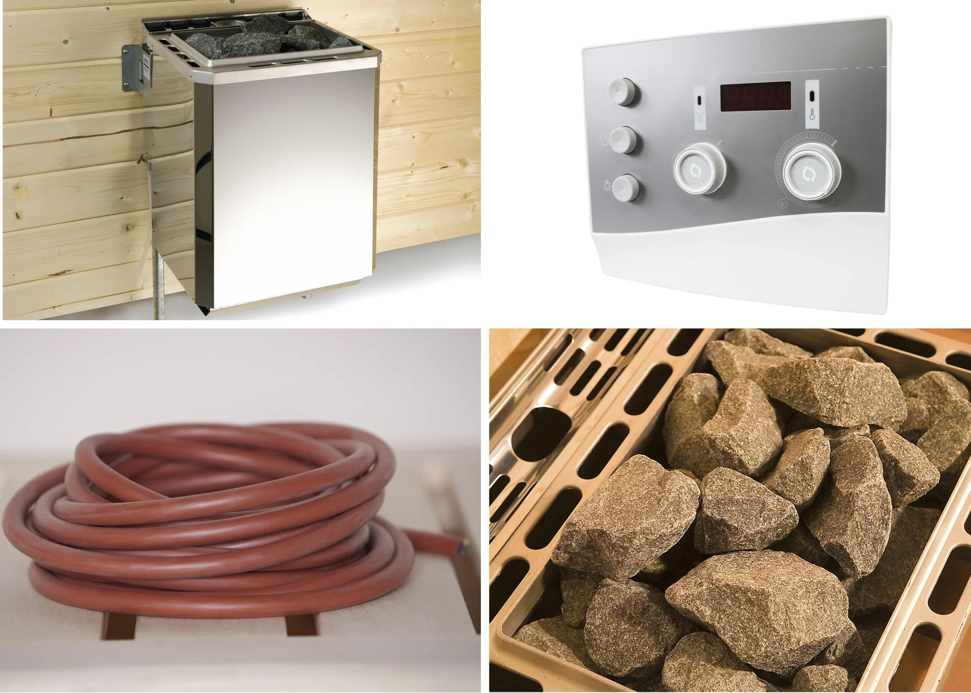 Saunaofenset 2 - 7,5 kW OS mit Ofenanschlußkabel - 1