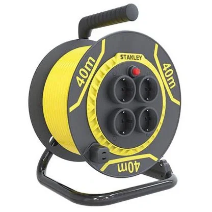 PVC-Kabeltrommel - 40 M - 3G1.5 - 4 Steckdosen - 1