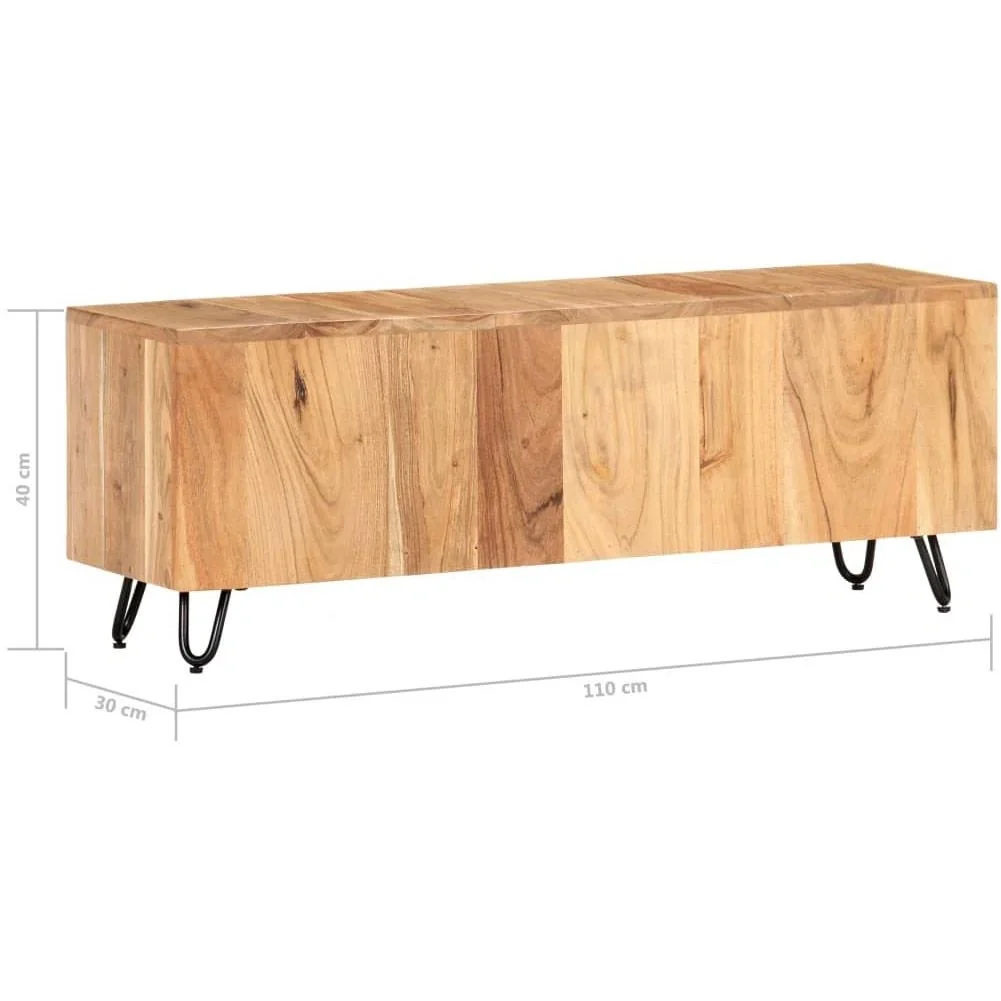 TV-Schrank 110x30x40 cm Akazienholz massiv - 6