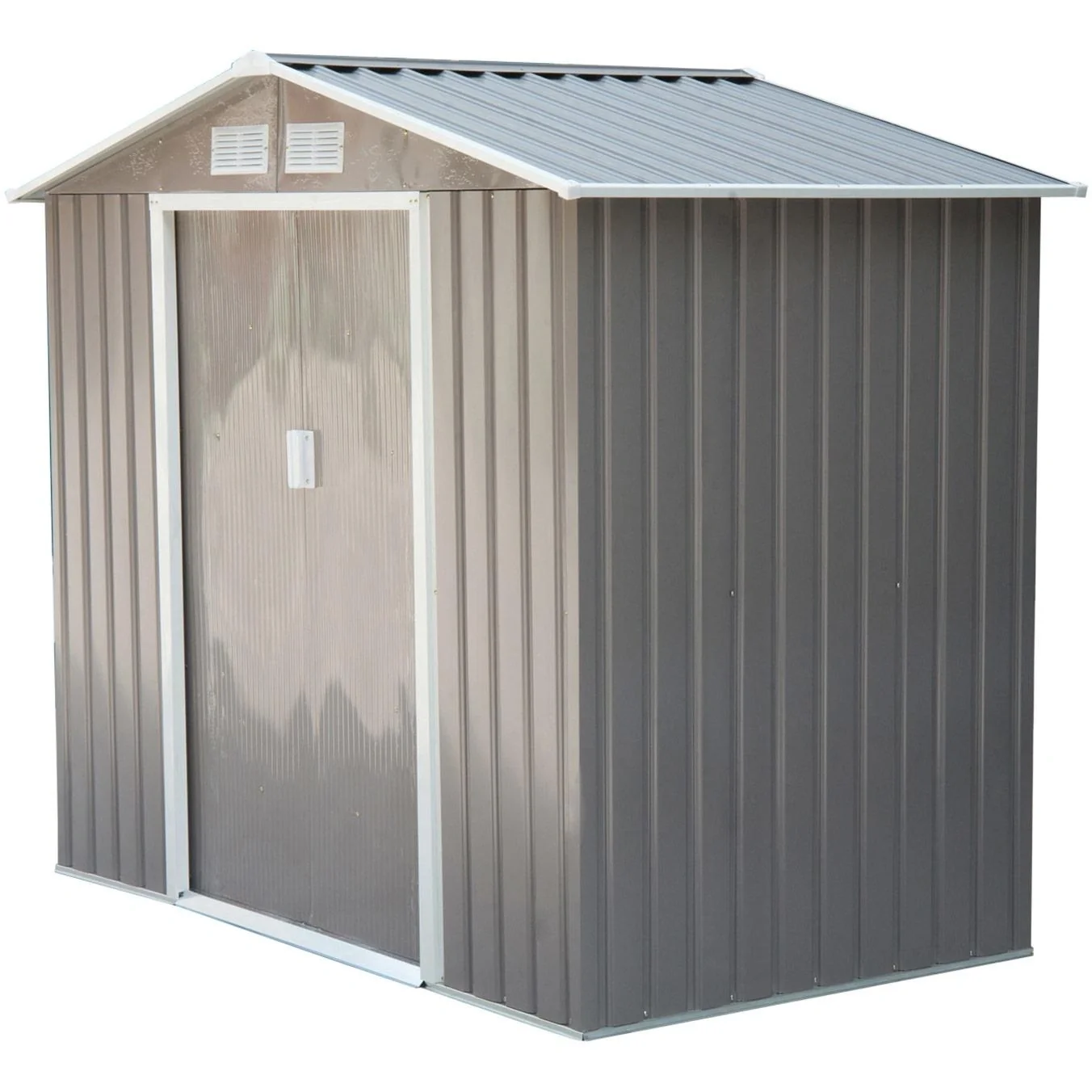 Geräteschuppen Gartenhaus 213 x 127x 185 cm, grau - 4