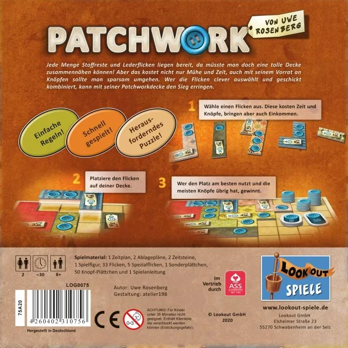 Gesellschaftsspiel - Patchwork - 2