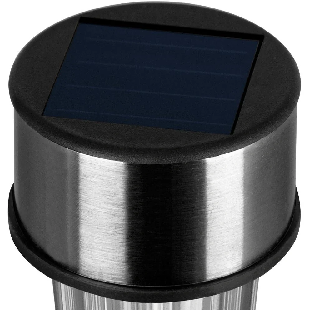 LED Solarlampen 8er Set - Edelstahl - Gartenbeleuchtung - Strahler- 31cm - Verschiedene Farben - 6