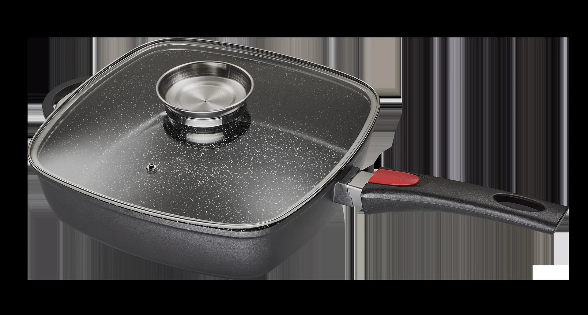 Keramik-Titanium Eckpfanne, 6 Liter, 28 x 28 cm, Aluguss - 4