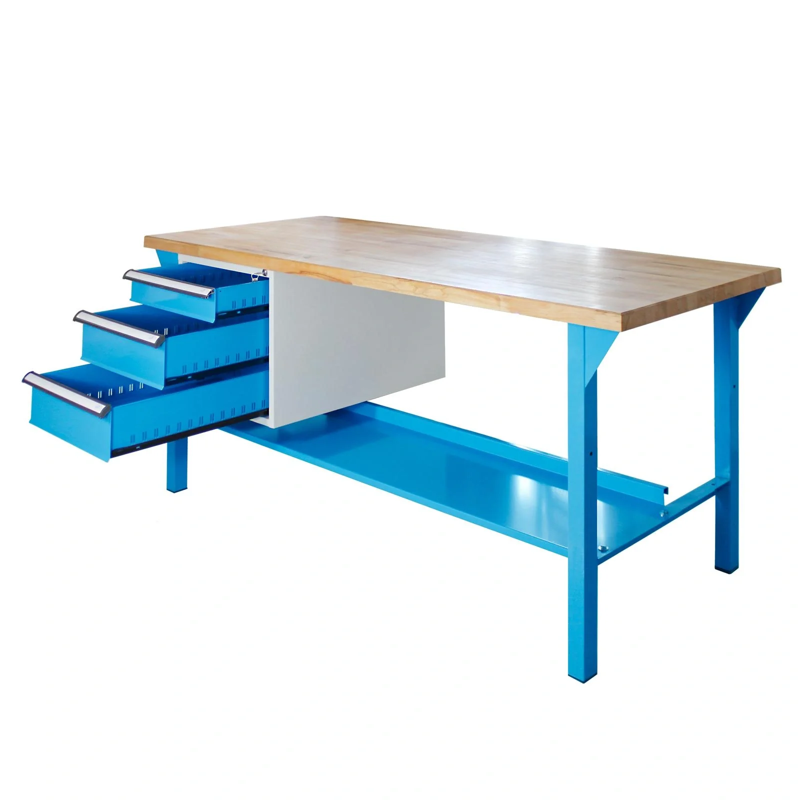 Werkbank 1500 mit Schubladenbox, 3 Schubladen - 6