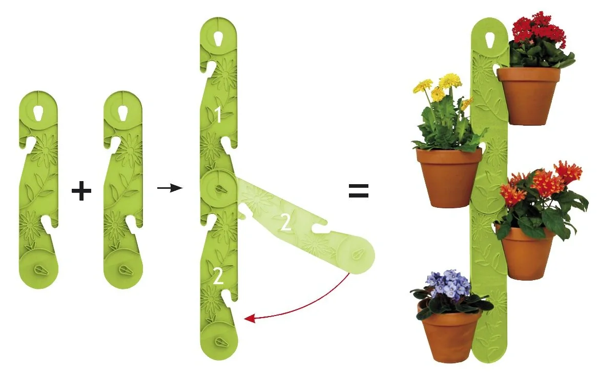 Blumenampel, grün - 3