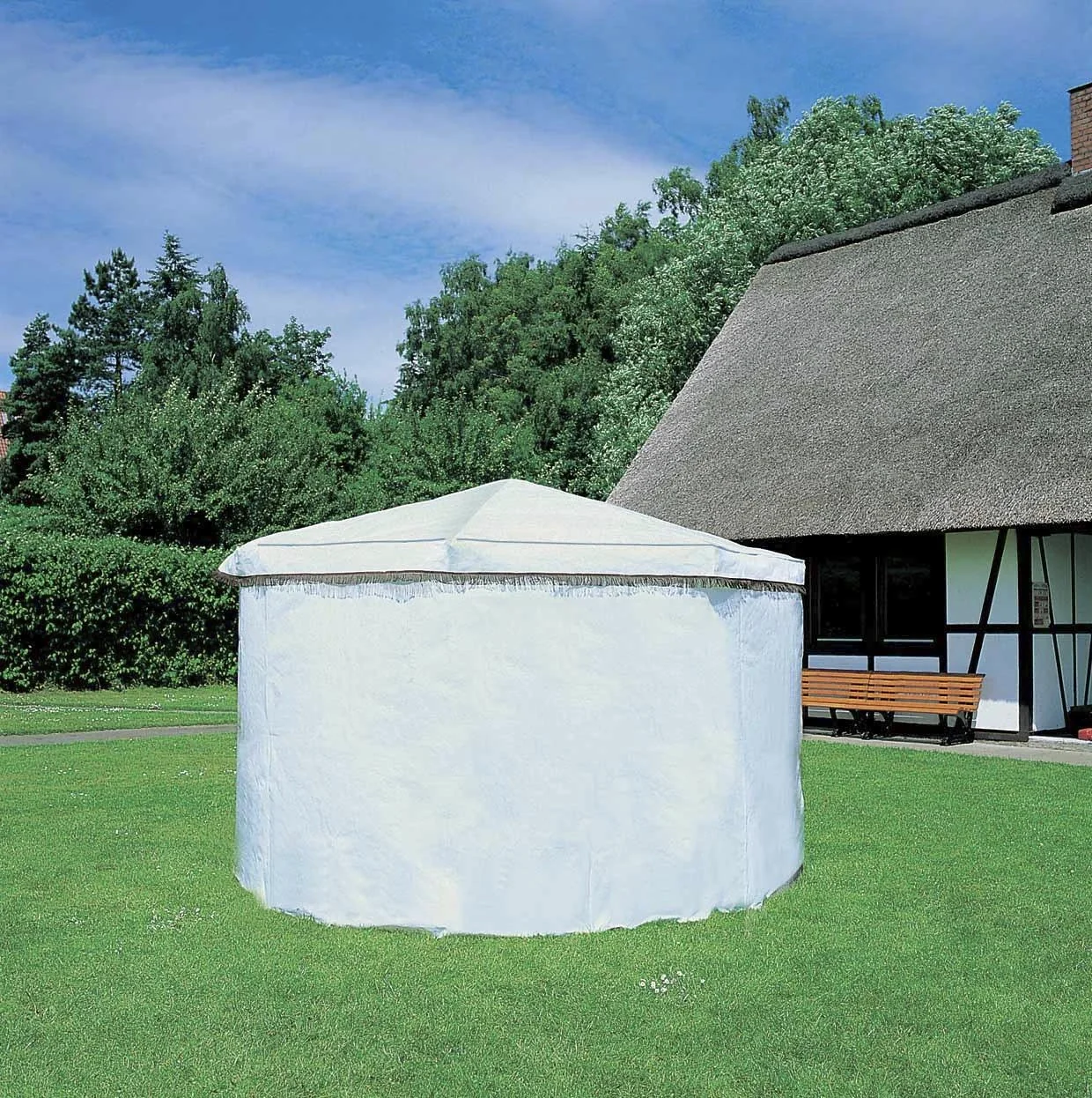 Wetterschutzumhang für Pavillon "Rosenheim", grün - 2