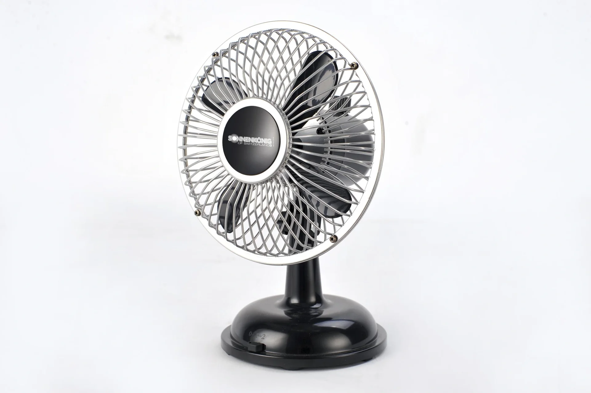Ventilator - Retro Fan schwarz mit USB Anschluss - 3