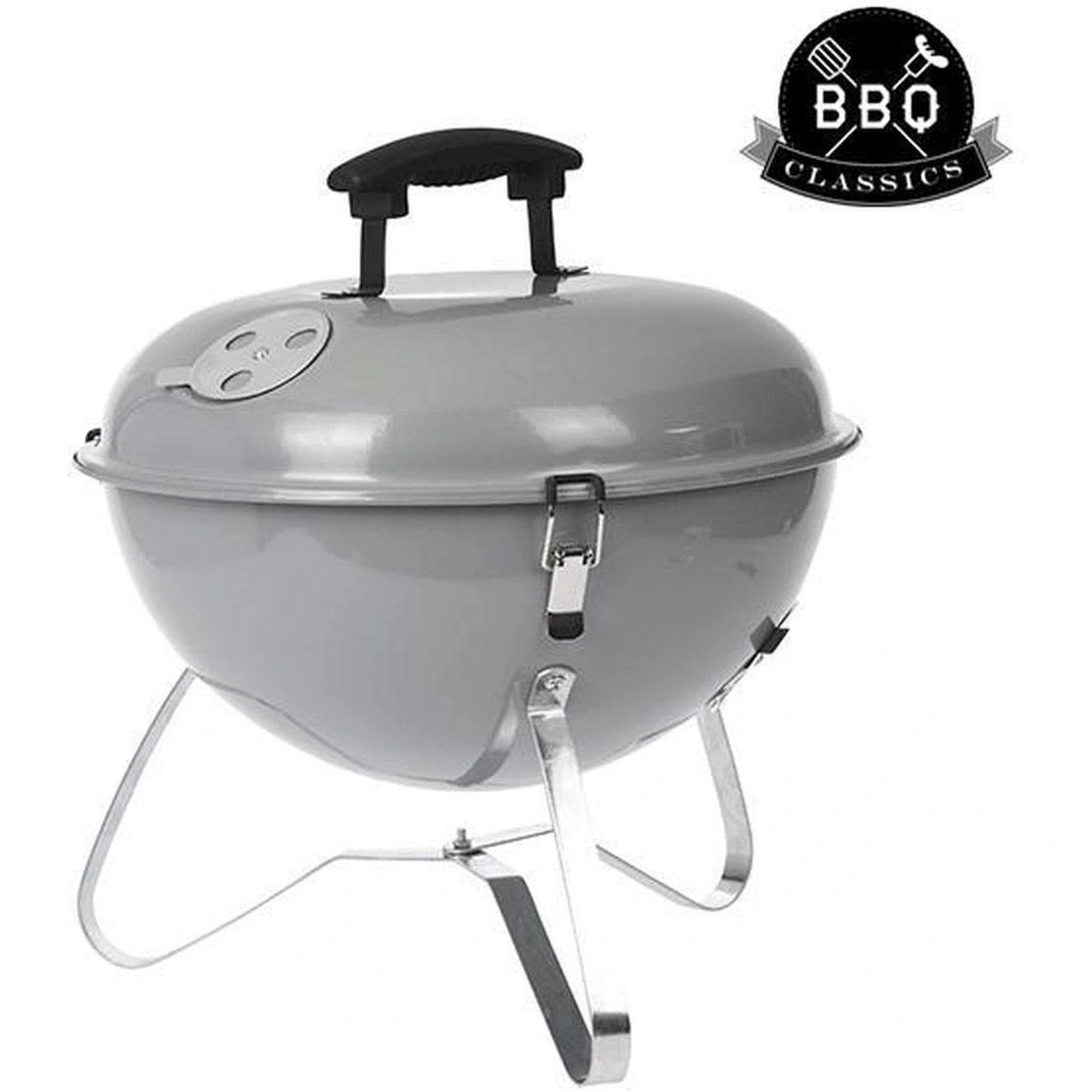 BBQ Classics Tragbarer Holzkohlegrill mit Deckel - 3