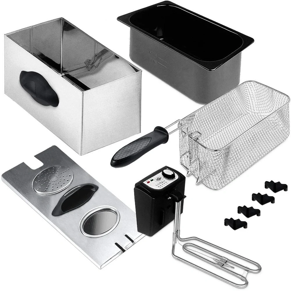 Fritteuse Doppel-Friteuse - 2×3 Liter 43 cm - 6