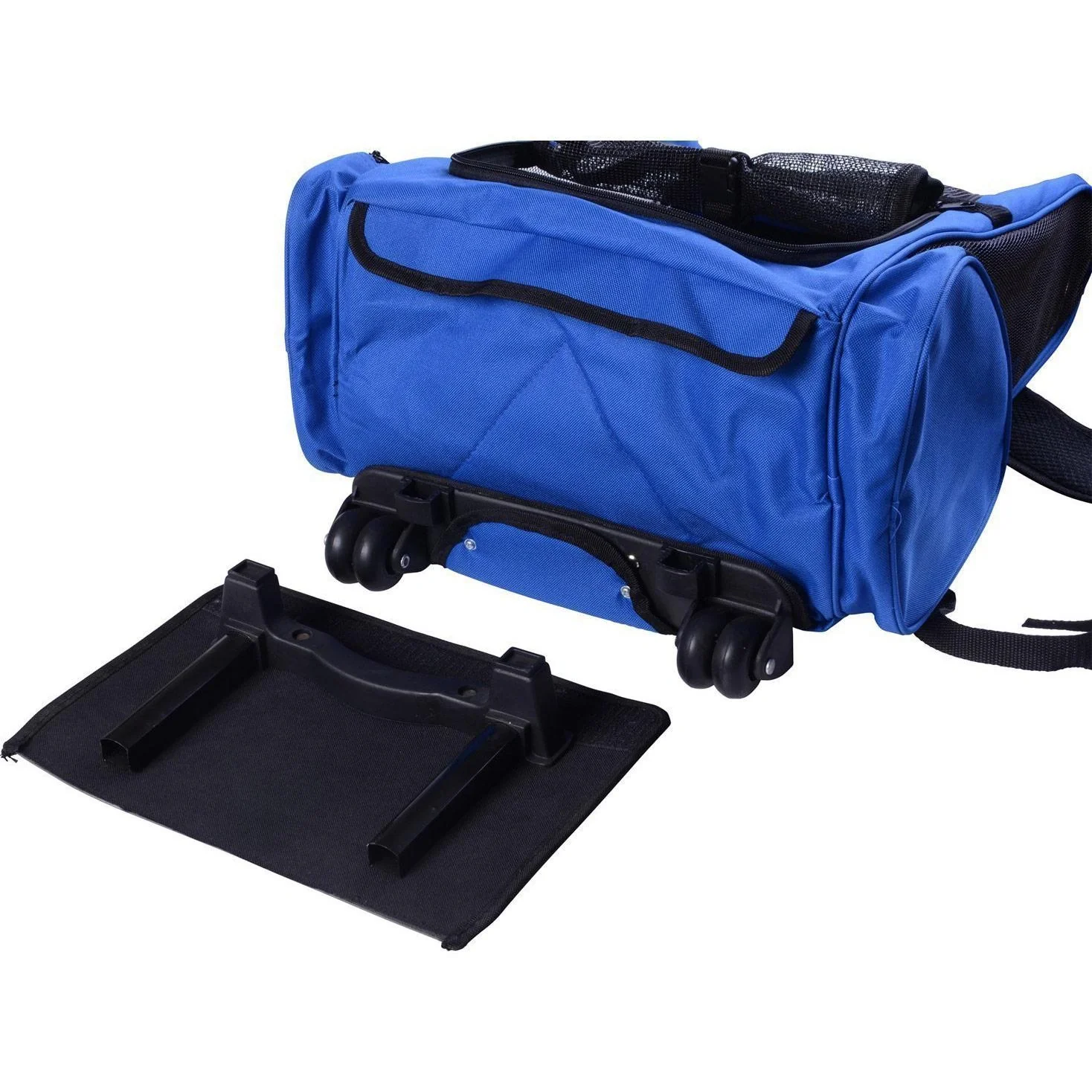 2in1 Hunde Trolley Tragetasche Rucksack blau - 7