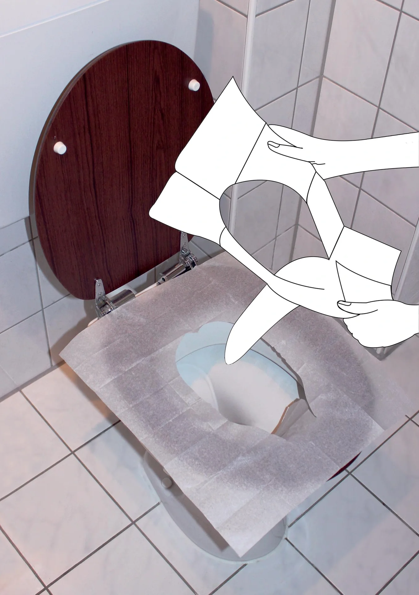 Toilettenbrillenabdeckung 10 Stück, Einweg, 5er-Pack - 9