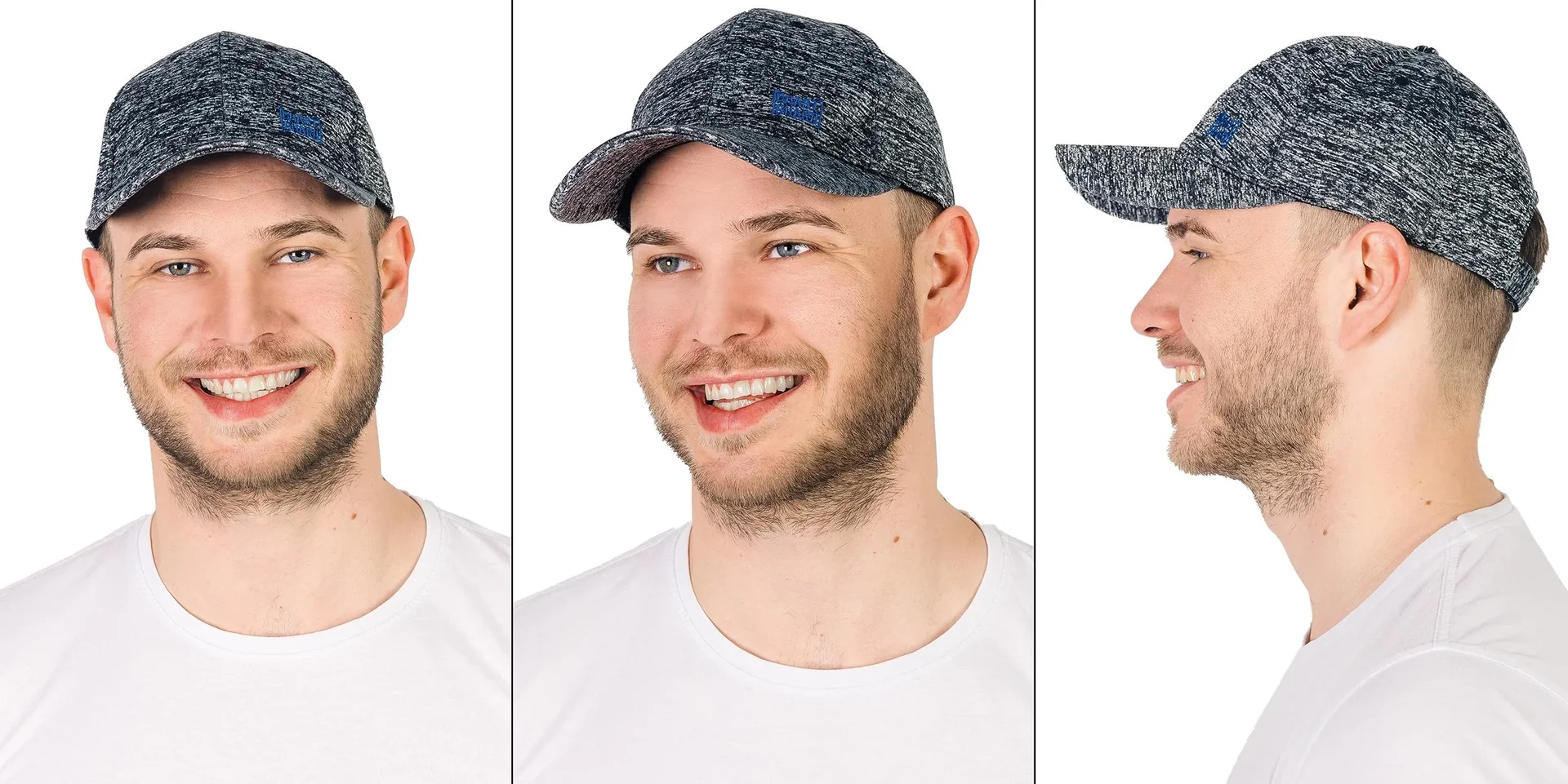 Kappe Farbe grau-melange, Gr.57/58 - 4