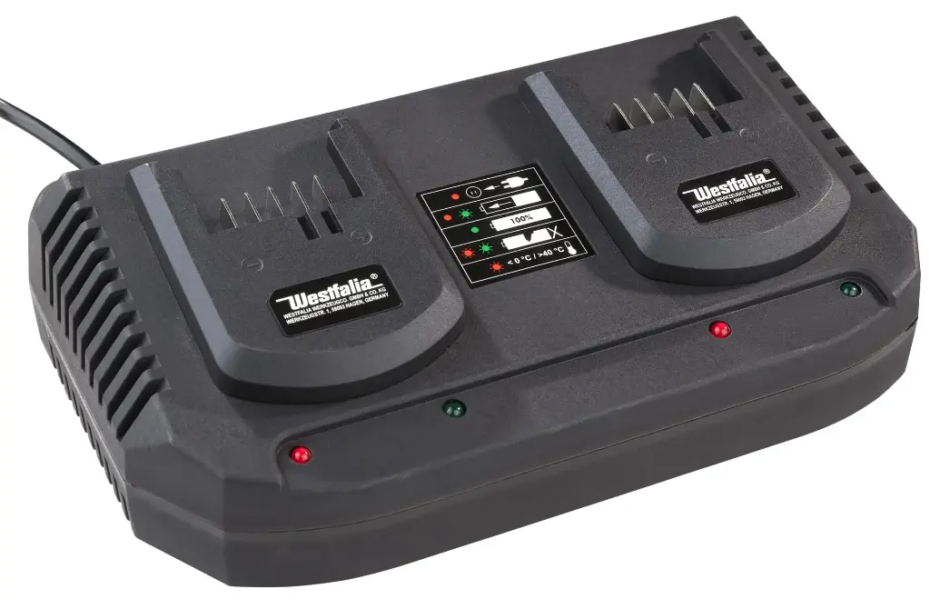 Set cordless chainsaw + 2 x 2 Ah batteries + double fast charger. - 0.webp