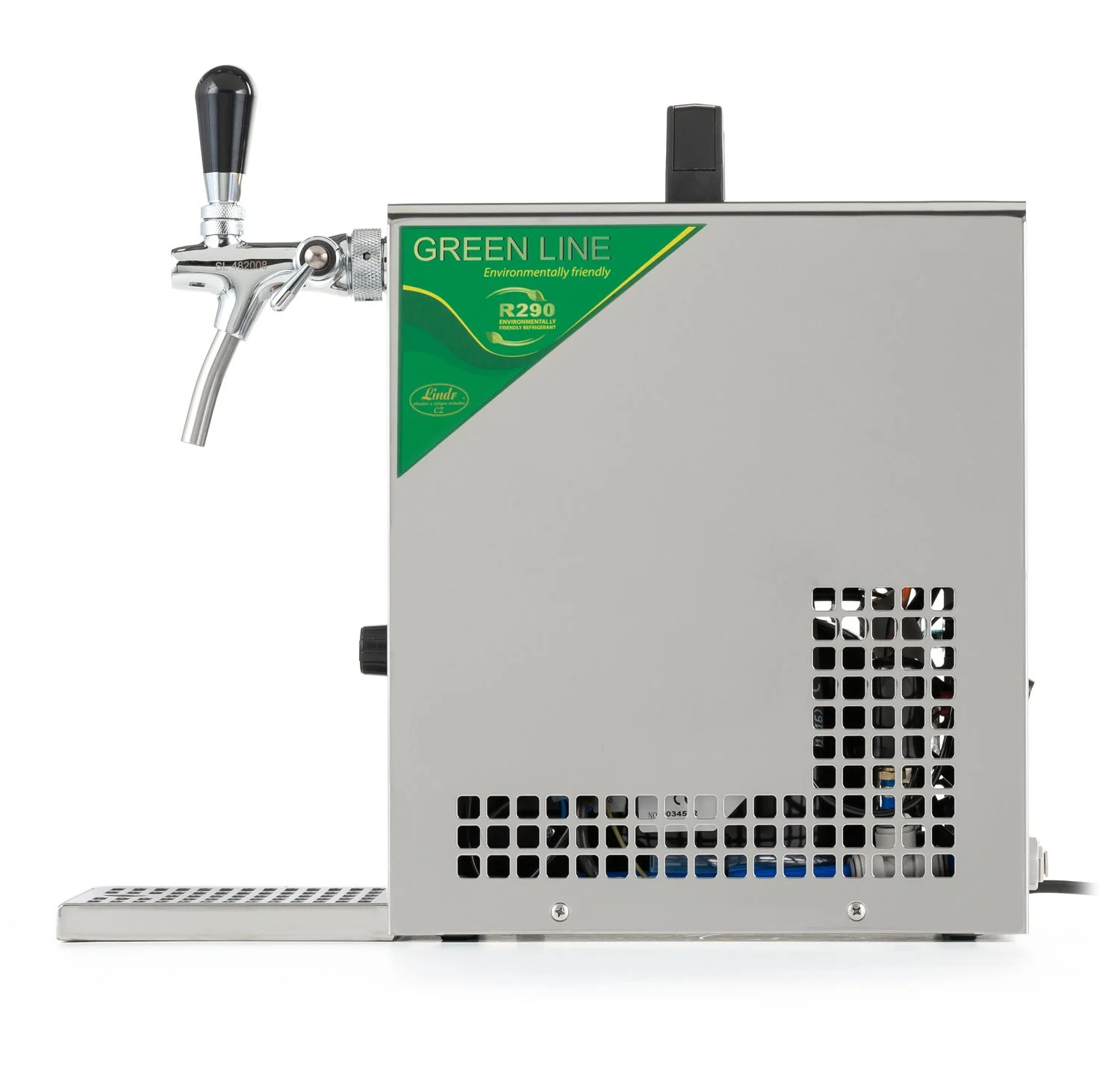 Untertheken-Komplett-Set-Bier-Zapfanlage-PYGMY-25-K-mit-Membranpumpe--1-leitig-Trockenkuehlgeraet-aus-Edelstahl--35-Liter-h--inkl--Schanksaeule--Green-Line_5.jpg