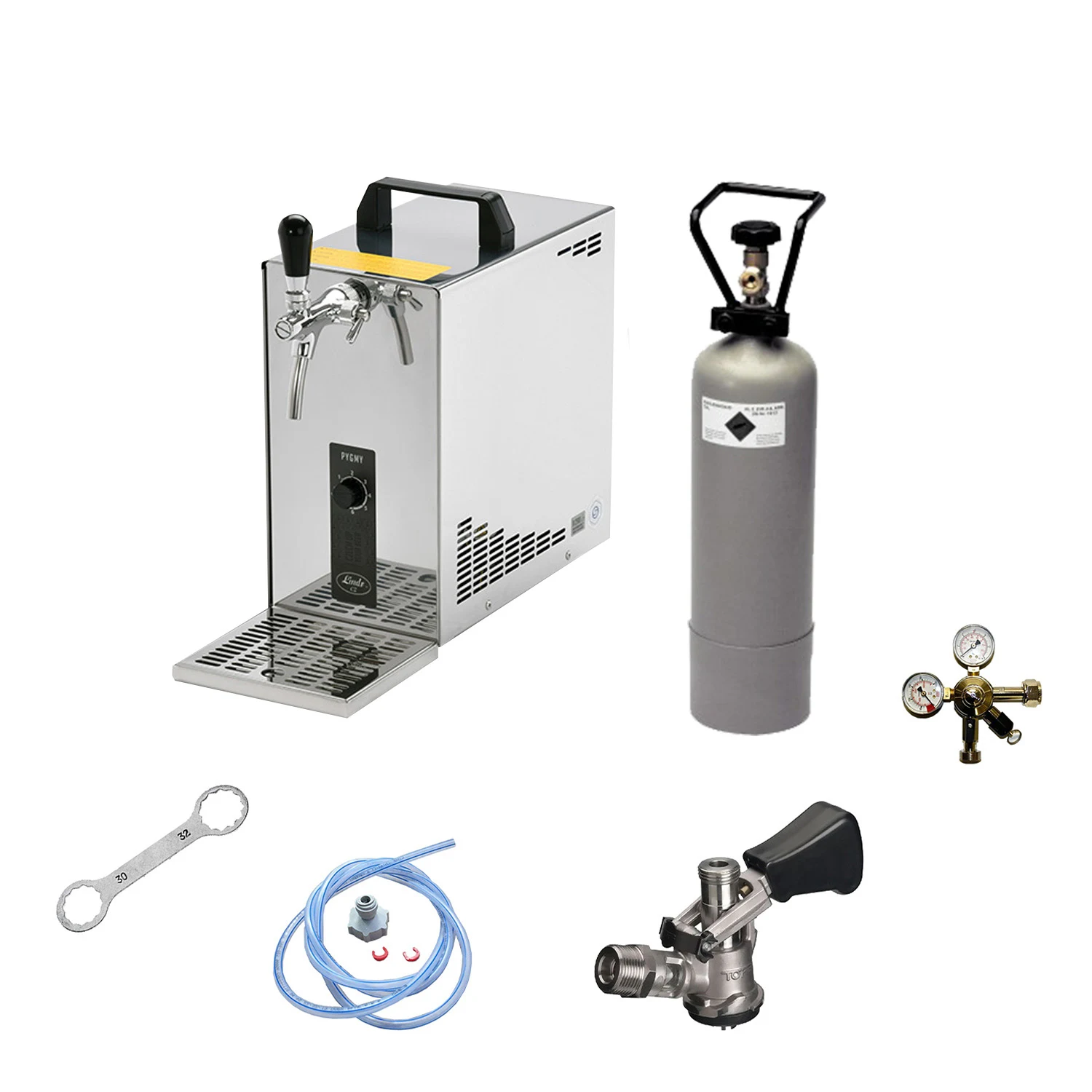 Komplett-Set-Zapfanlage--Bierzapfanlage--Bierkoffer--Durchlaufkuehler-PYGMY-25-1-leitig-Trockenkuehler--35-Liter-h-453682_12.jpg