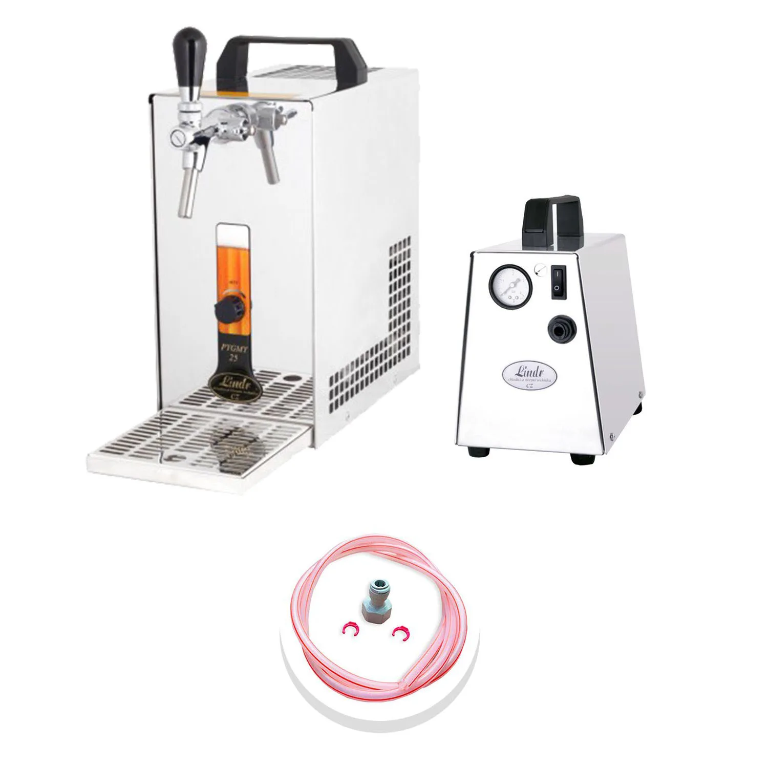 Komplett-Set-Zapfanlage--Bierkoffer--Durchlaufkuehler--Bierzapfanlage-PYGMY-25-1-leitig-Trockenkuehler--35-Liter-h-453717_1.jpg