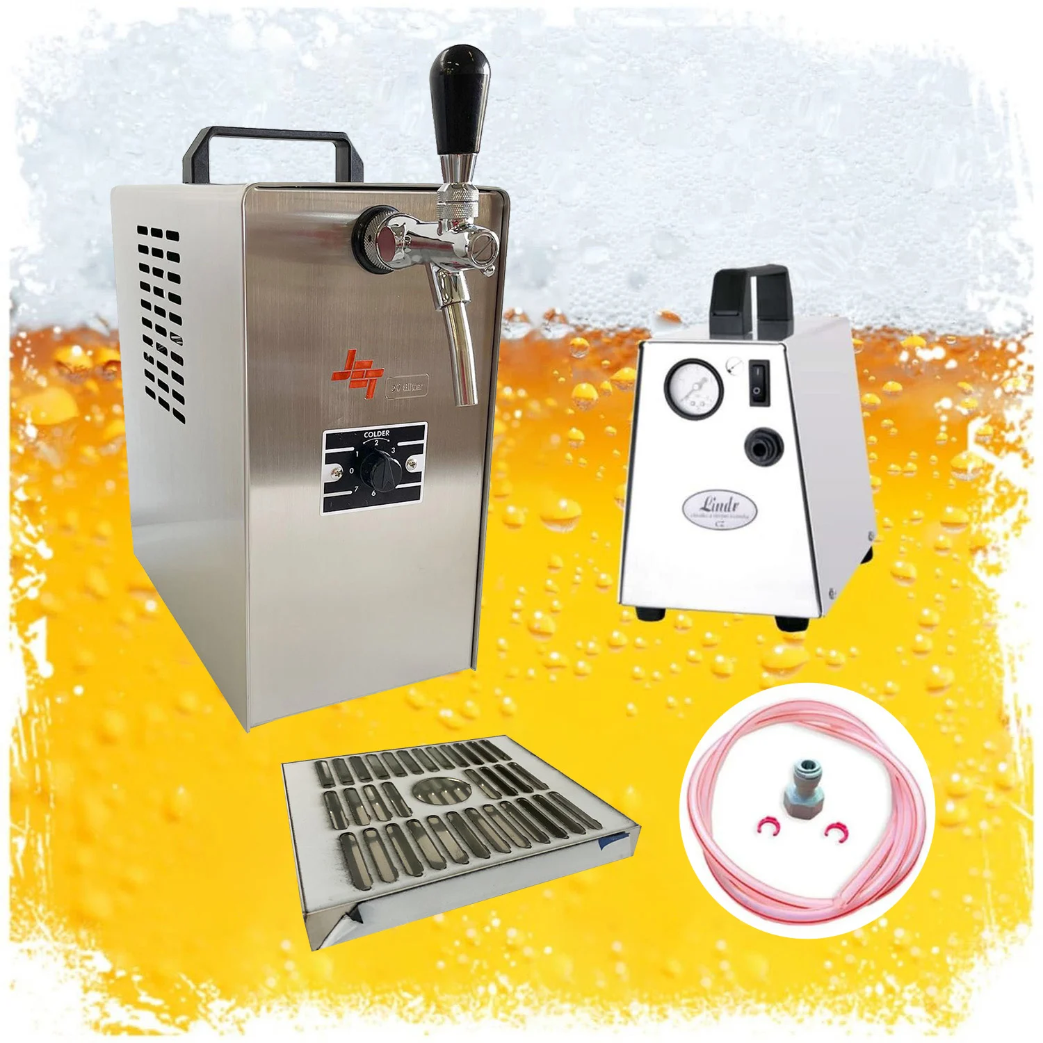 Komplett-Set-Zapfanlage-JET-30-Bierkoffer--Bierzapfanlage--Durchlaufkuehler-1-leitig-Trockenkuehler--bis-zu-35-Liter-h-453782_10