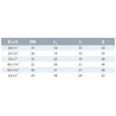 PVC - U Verschraubung Klebemuffe x AG 63 mm x 2"-2