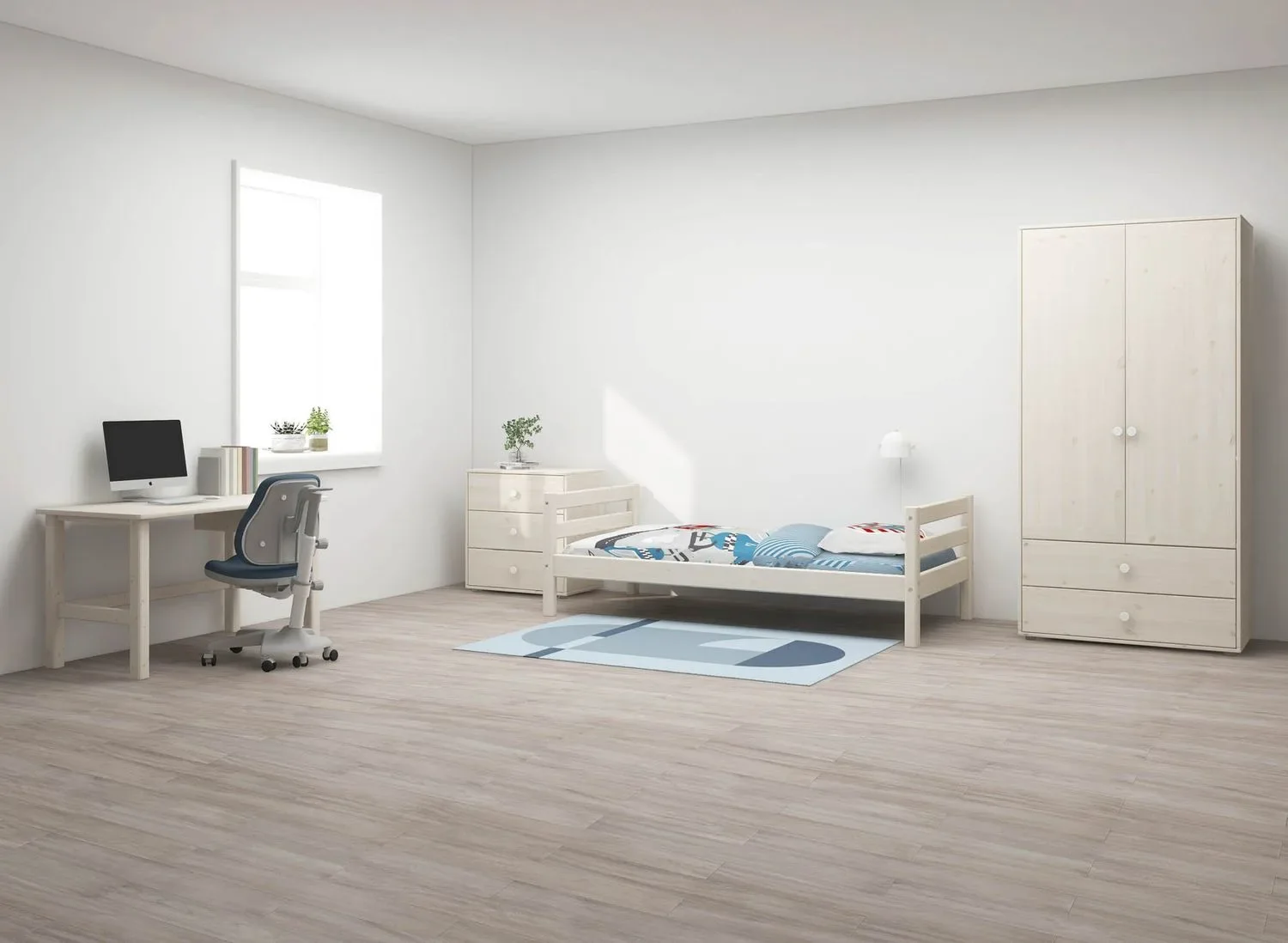 FLEXA-Einzelbett--Juniorbett-Classic--Massivholz-Kiefer--90x200-cm--Integrierter-Lattenrost-99930807_5.jpg