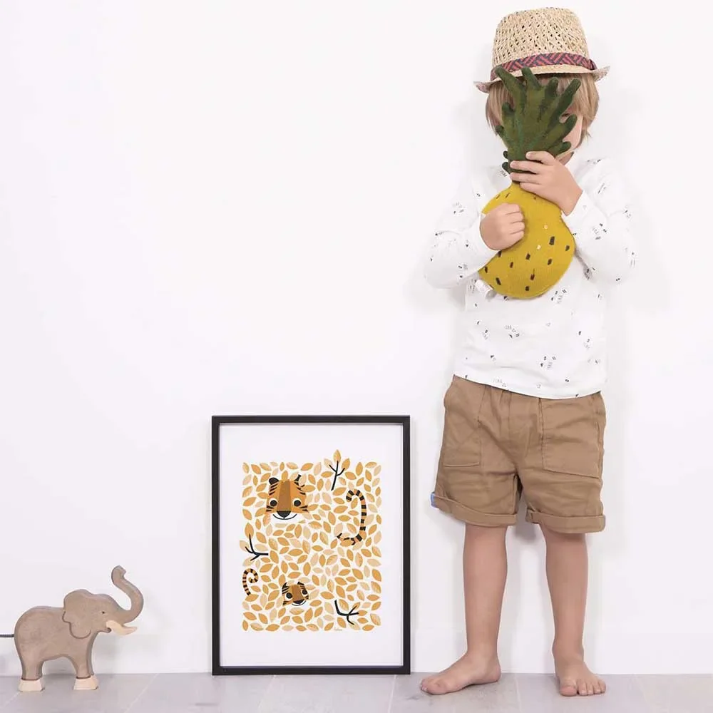 Lilipinso-Poster-Hide-und-Seek-Tiger-im-Blaettergetuemmel-orange-463950_2.jpg