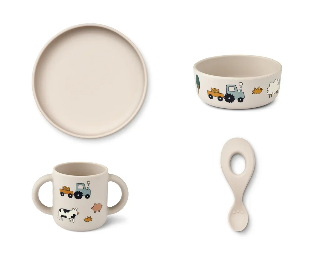 Liewood-Kindergeschirr-Set-Vivi--Silikon--Bauernhof-Sandy-99932358_1.jpg
