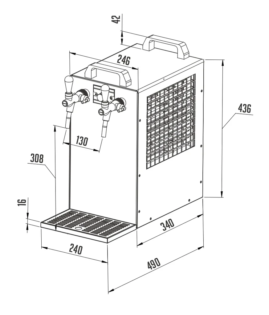 Zapfanlage-Kontakt-70--2-leitig-Trockenkuehlgeraet-Bierzapfanlage--90-Liter-h--Green-Line_8.jpg