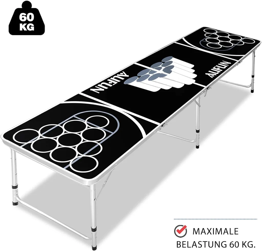 Beer-pong-tisch-fuer-Partys-mit-100-Bechern--5-Baellen--242x62-cm-schwarz-99924158_2.jpg