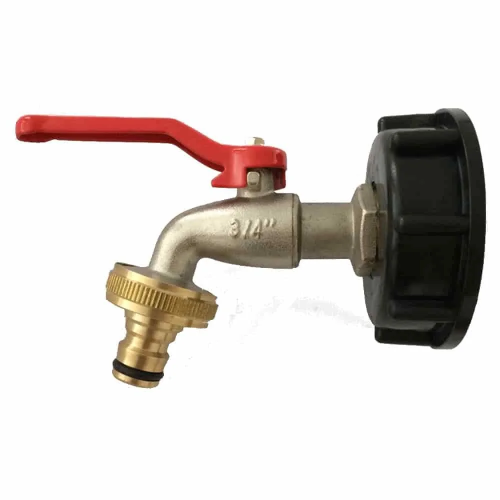 3/4" IG IBC Container S60 Steckkupplung + 3/4" Wasserhahn-0