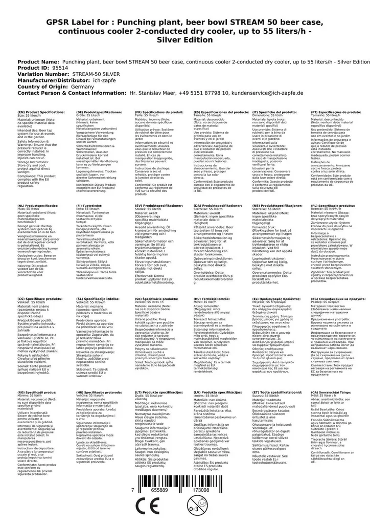 Zapfanlage--Bierzapfanlage-STREAM-50-Bierkoffer--Durchlaufkuehler-2-leitig-Trockenkuehler--bis-zu-55-Liter-h-Silver-Edition-99924813.jpeg