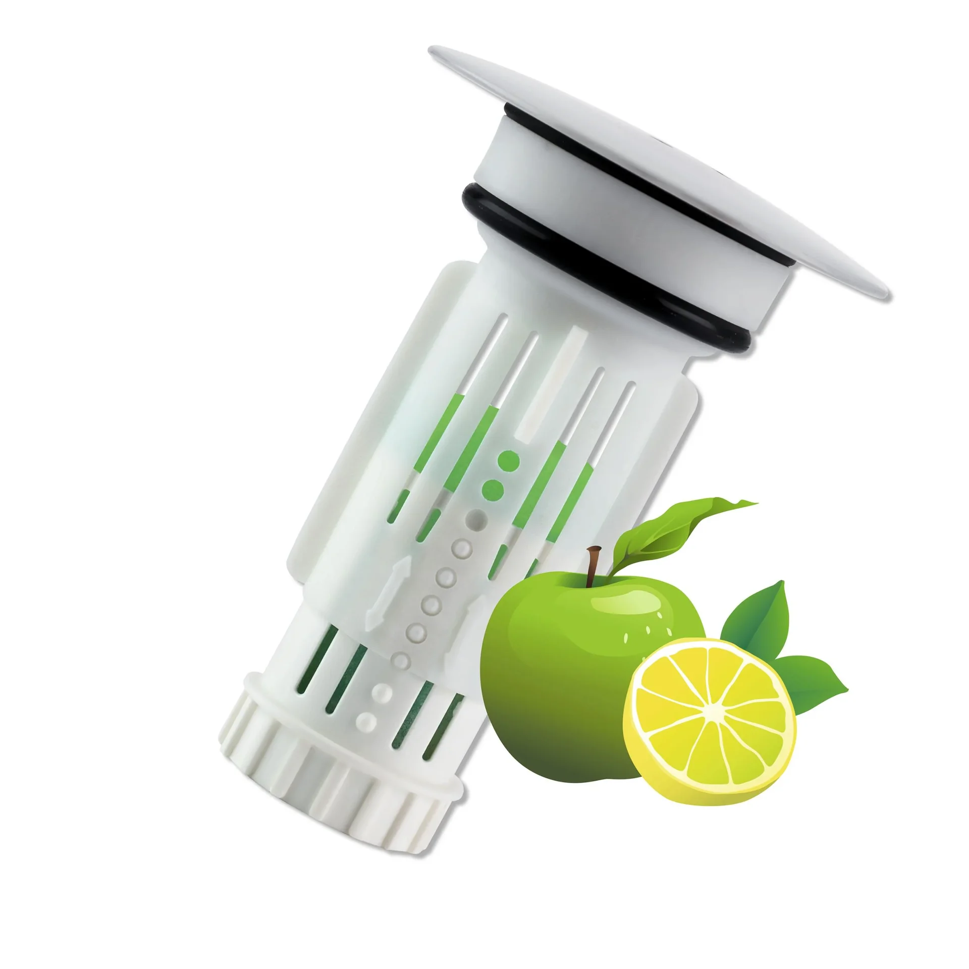 Abfluss-Fee LED-Abflussstopfen 4,5V weiß/chrom - 5