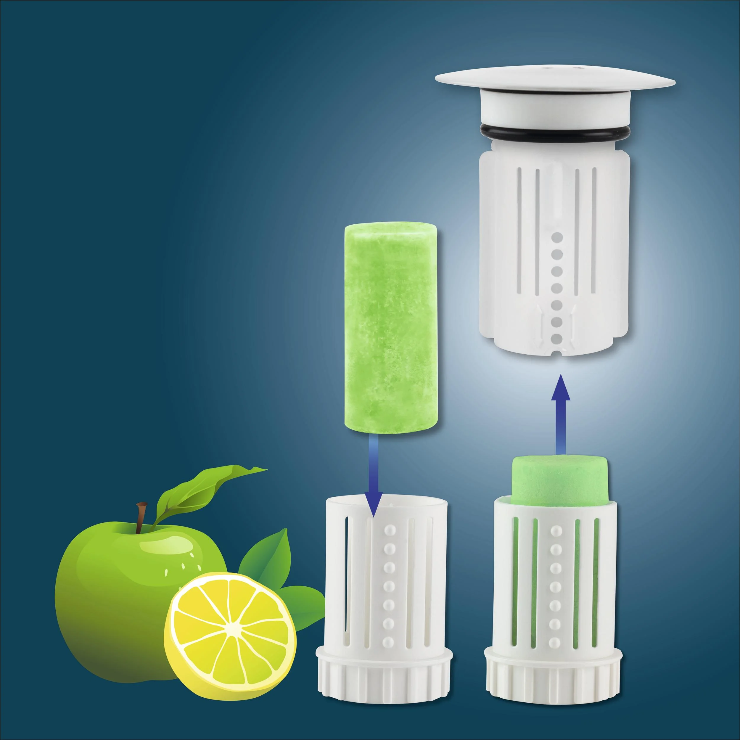 Abfluss-Fee LED-Abflussstopfen 4,5V weiß/chrom - 6