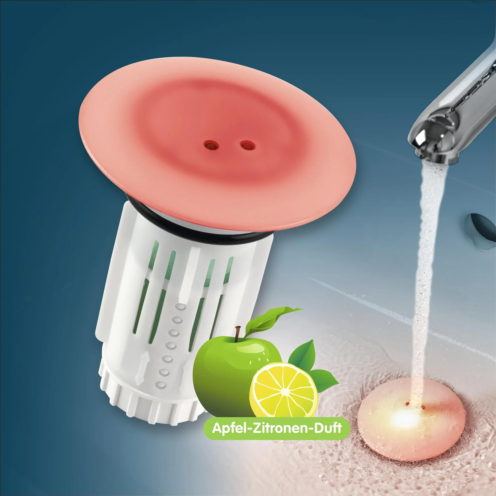 Abfluss-Fee LED-Abflussstopfen 4,5V weiß/chrom - 11