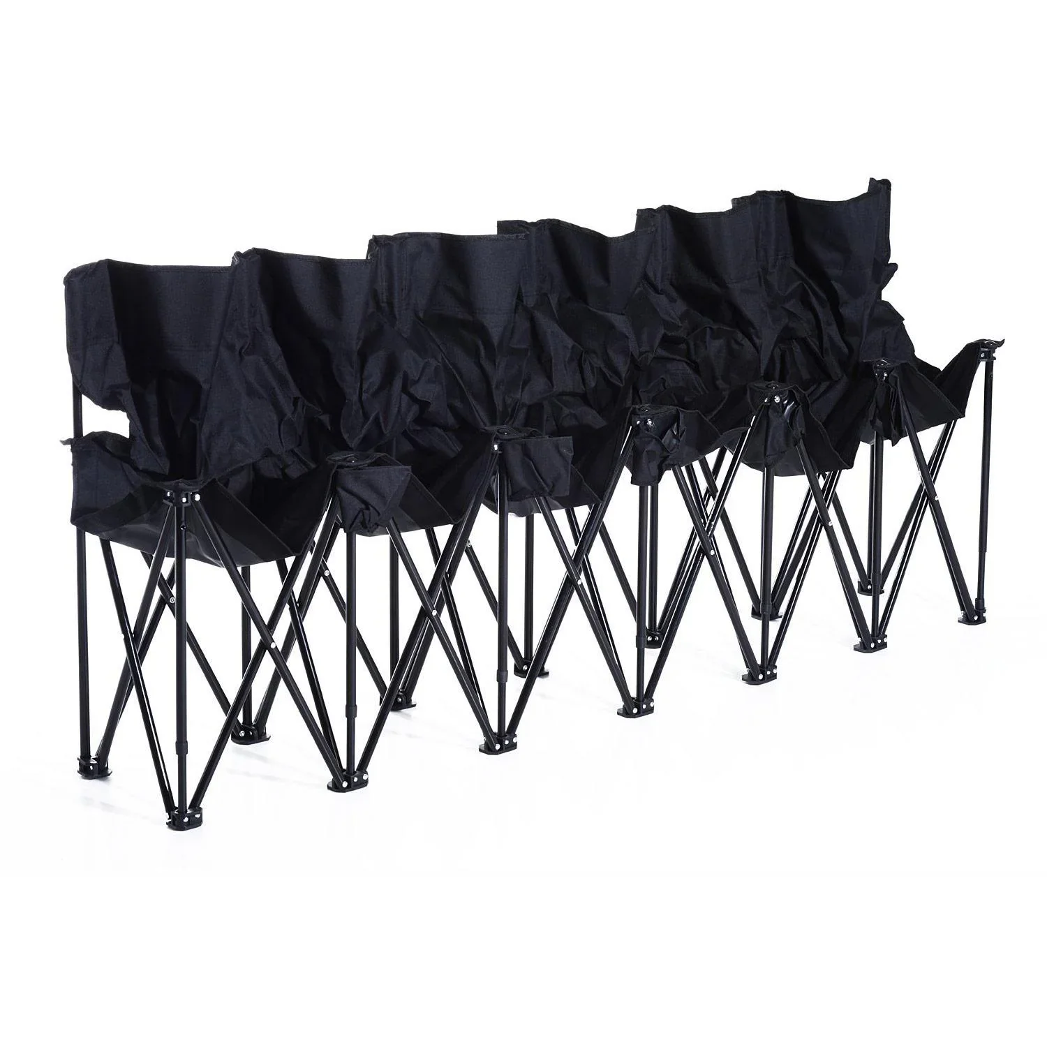 Campingbank Faltbank 6-Sitzer mit Tragetasche schwarz - 4