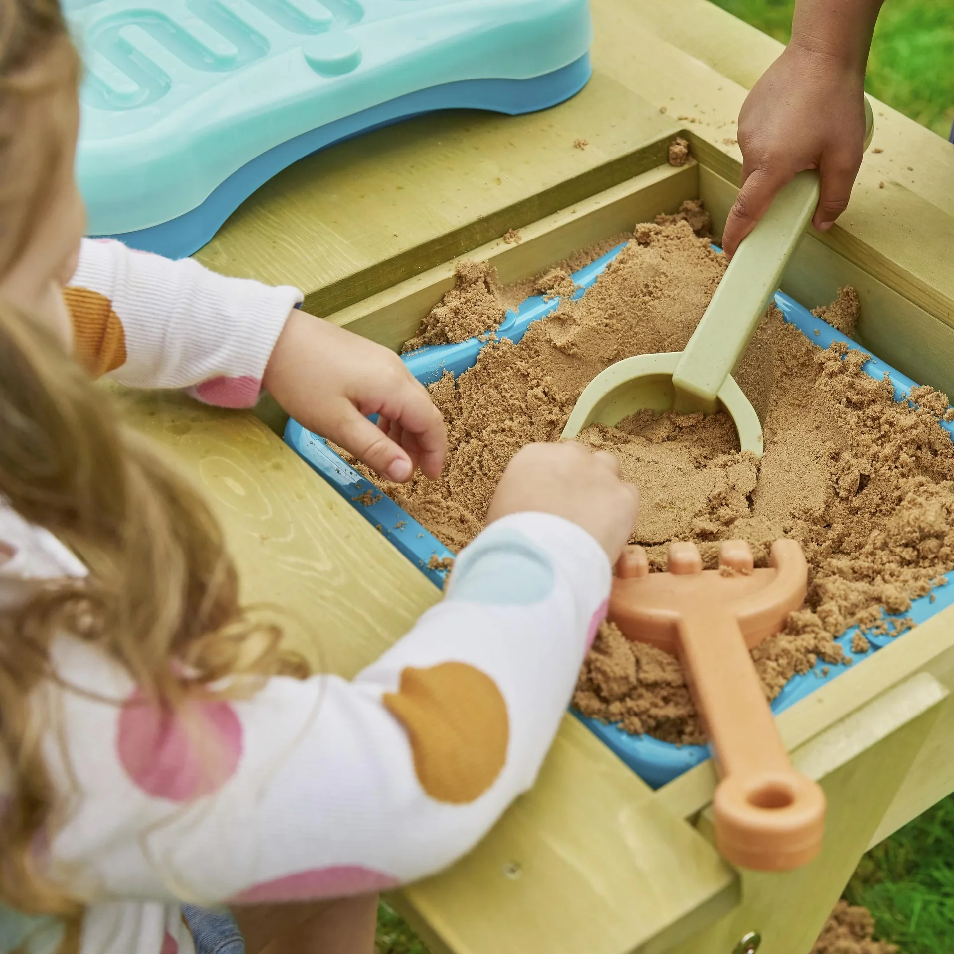 Spielwaren Holz Kinder Picknicktisch 89x94x51 cm Natur - 0