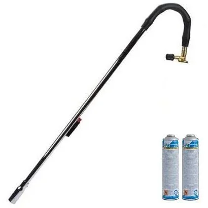 Eurom Unkrautbrenner - mit Piezo + viermal 600 ml. Gasflaschen - 3