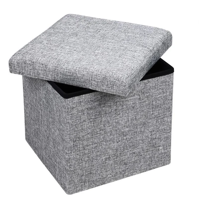 Klappbarer Hocker mit Ablage Gri - 2