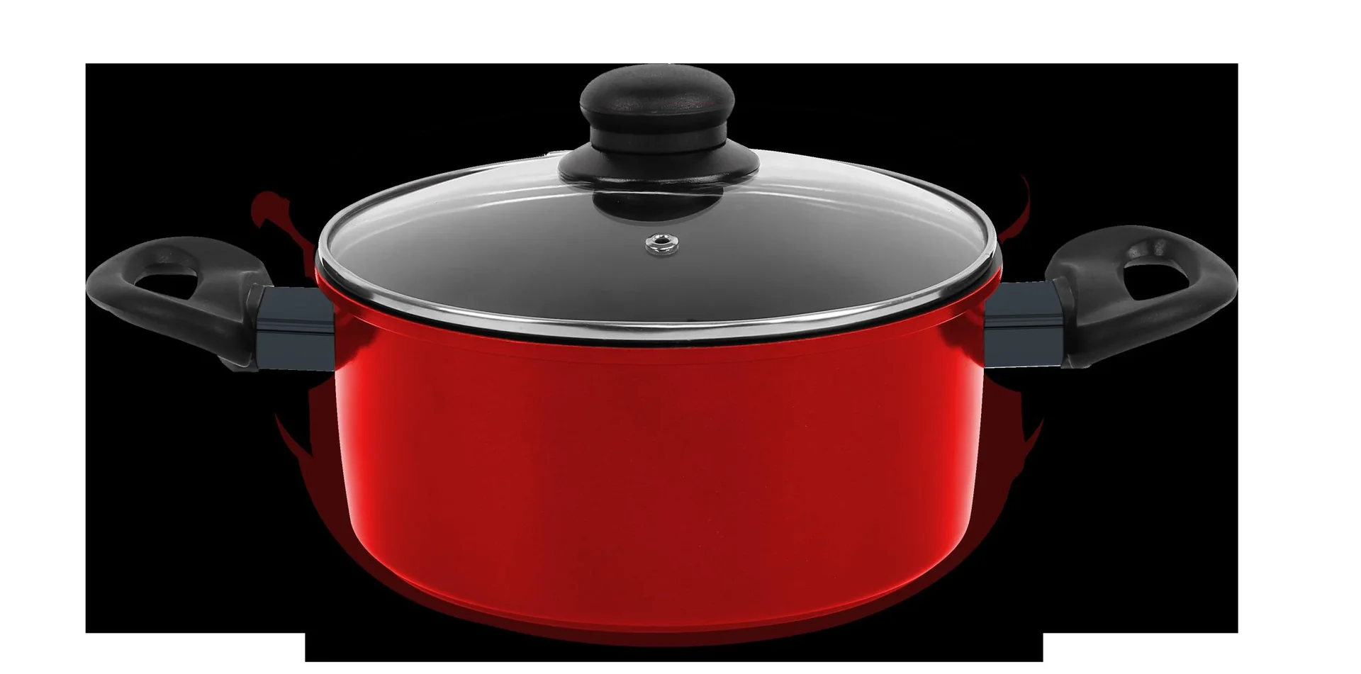 Carbon Koch-/ Bratset Rot, 7-teilig - 1