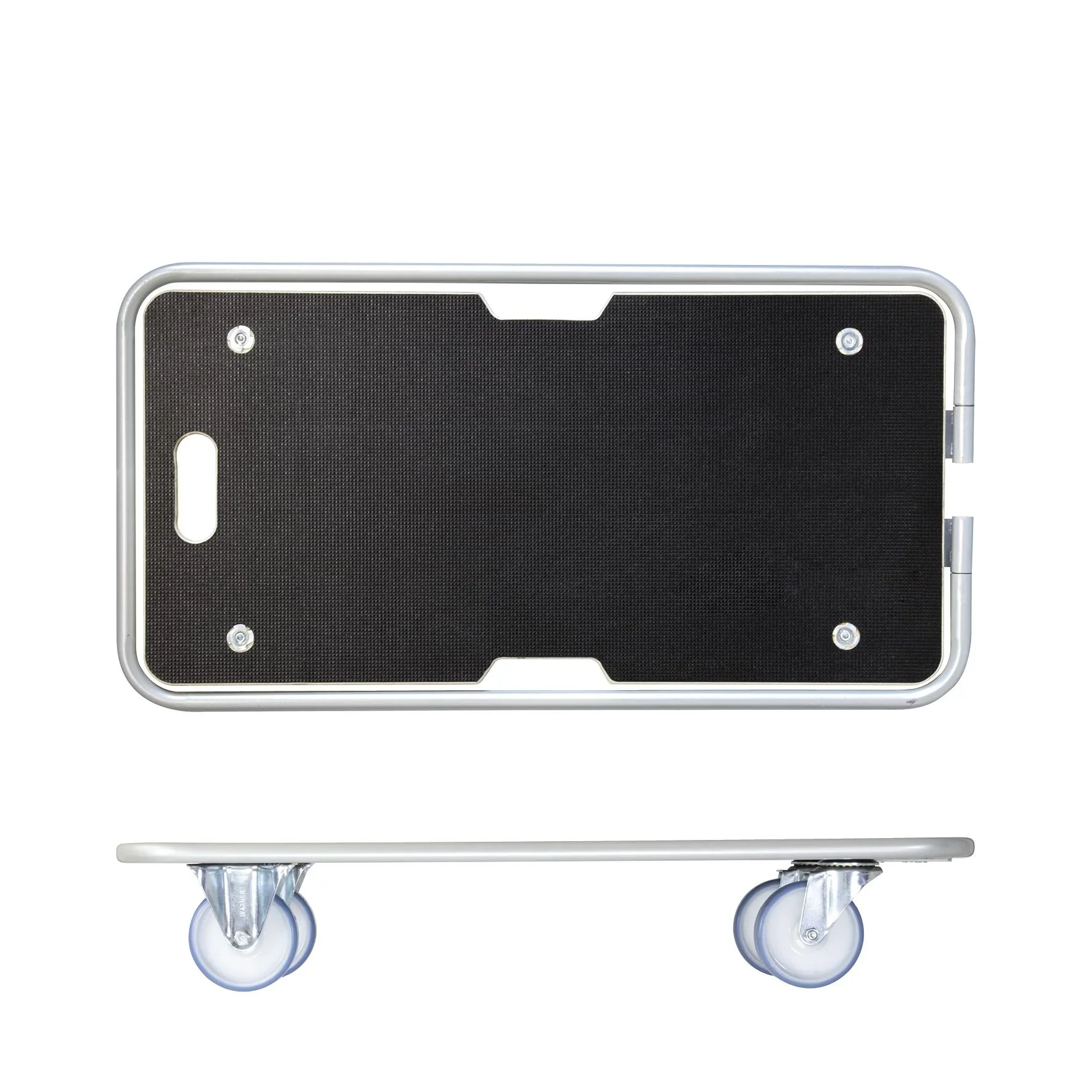 Transporthilfe MM 1345, 74 x 36,5 x 14,5 cm, softe Rollen Ø 100 mm Rollenlager, Bügel, Multiplex FSC®, Tragkraft 300 kg - 7